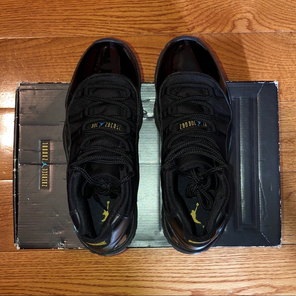 Nike Air Jordan 11 Retro Black Gamma Blue Size 10 - Picture 4 of 12